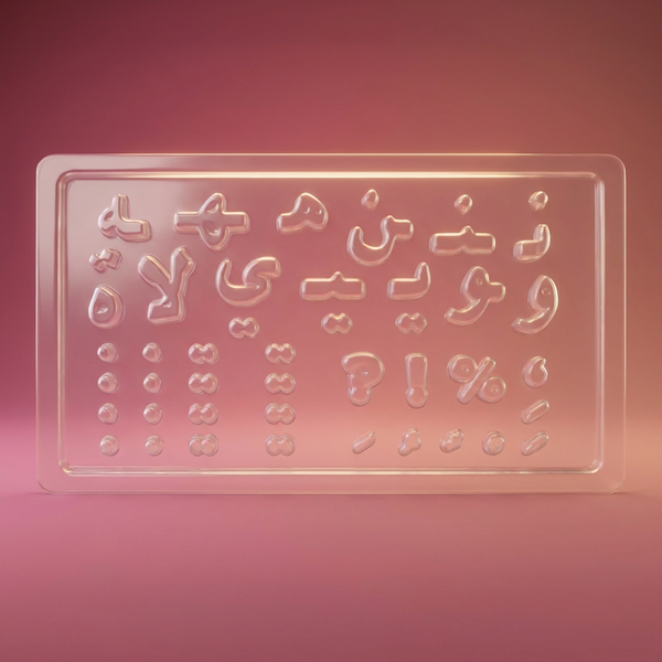 Arabic Alphabet Chocolate Mould — Tray 3 of 3